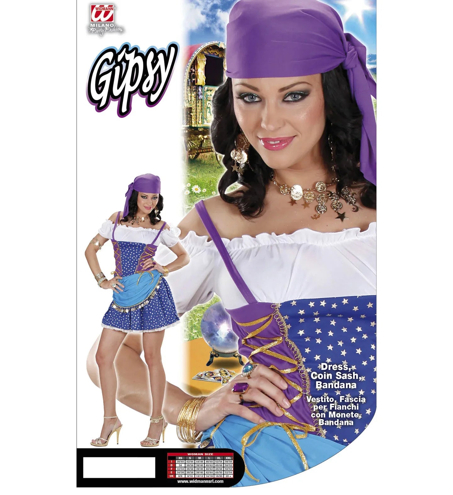 Disfraz de Gitana Adultos Widmann